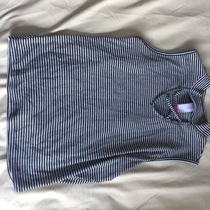 black and white stripped turtle neck shirt